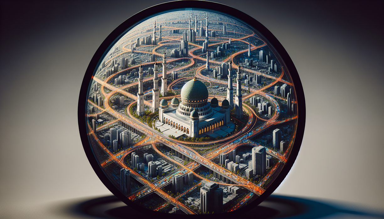 alt_text: Peta kunjungan Masjid 99 Kubah & strategi pemasaran detail acara.