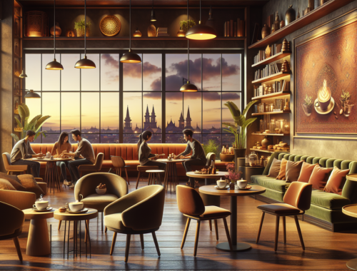 alt_text: Interior hangat Butler Coffee Boutique Solo, tempat nyaman untuk bersantai dengan teman.