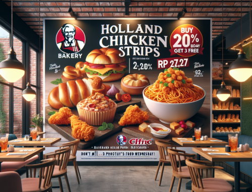 alt_text: Promo Makanan: Diskon di Holland Bakery, CFC, dan Bakmi GM! Hemat dan lezat.