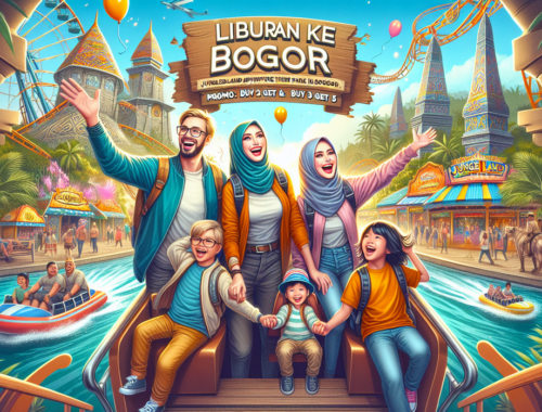 alt_text: Pengunjung menikmati wahana seru di JungleLand Adventure Theme Park Bogor yang penuh petualangan.