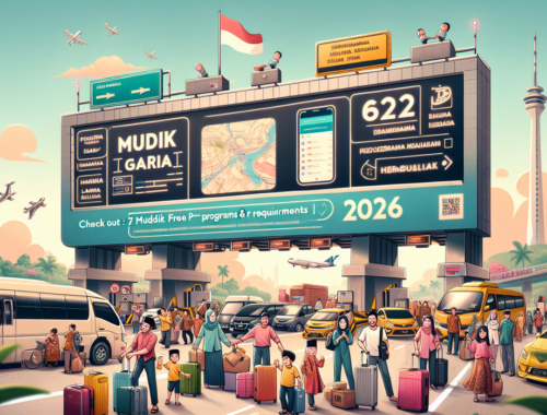 alt_text: Panduan Mudik Lebaran 2026: Tips aman, rute bebas macet, dan program perjalanan gratis.
