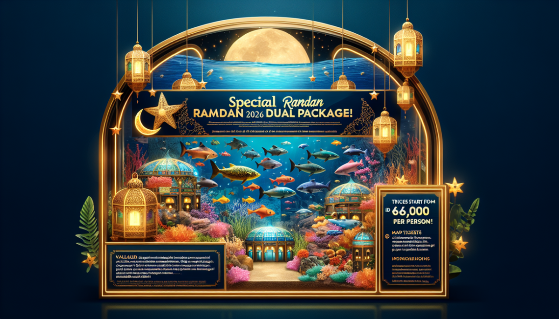 alt_text: Promo paket hemat untuk dua orang ke Sea World Ancol.