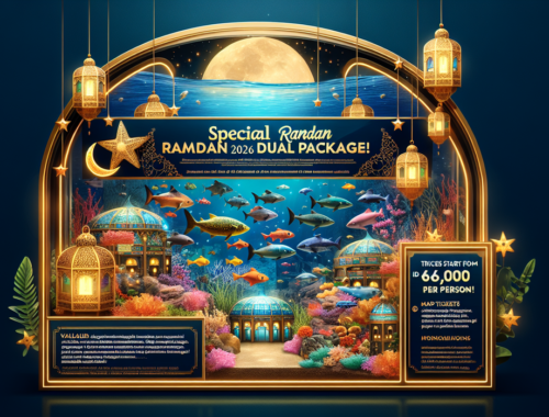 alt_text: Promo paket hemat untuk dua orang ke Sea World Ancol.