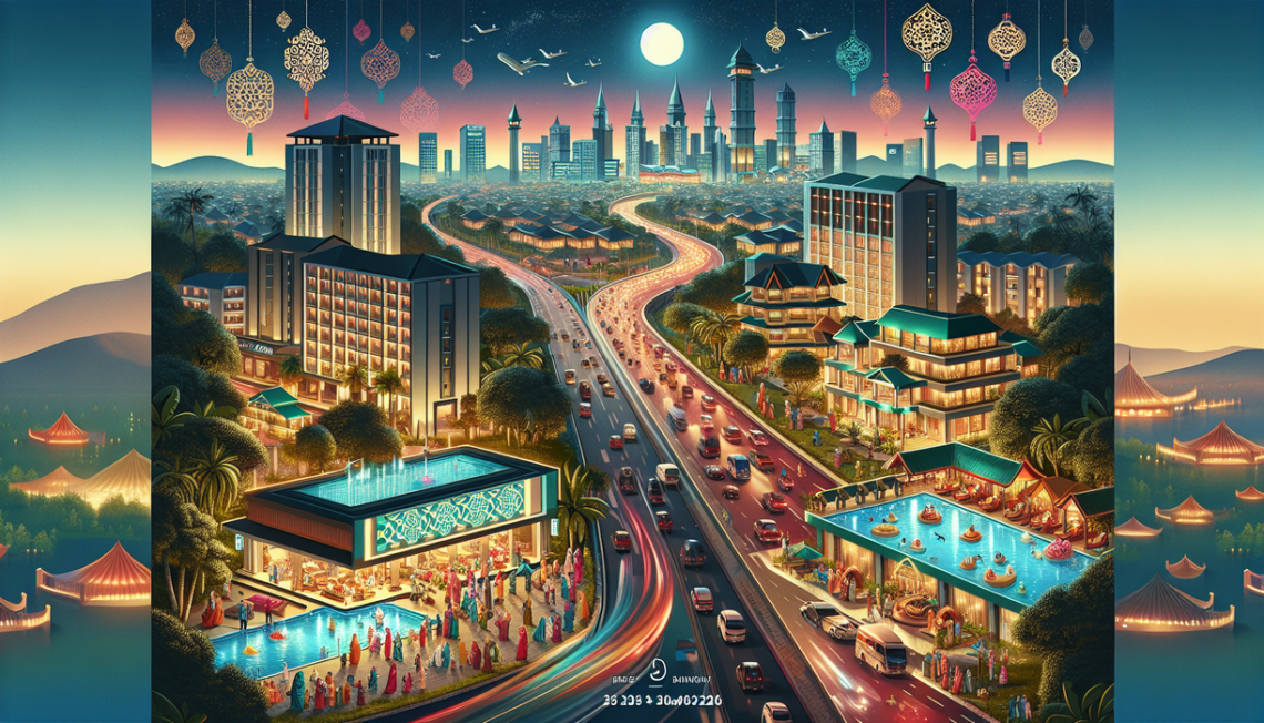 alt_text: Spanduk "Mudik Lebaran 2026 Nyaman Lewat Banyumas" di tepi jalan ramai kendaraan.