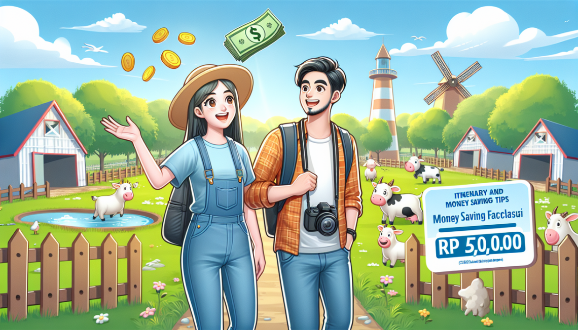 alt_text: Wisatawan menikmati wahana seru dan edukasi hewan di Dairyland Farm Theme Park Prigen.