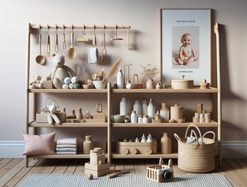 alt_text: Desain interior rak bayi organik bergaya Copenhagen dengan sentuhan minimalis dan alami.