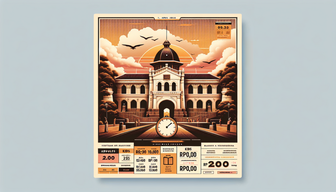 alt_text: Daftar harga tiket Museum Benteng Vredeburg untuk April 2026.