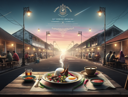 alt_text: Menu sarapan tengkleng legendaris di Solo dengan potongan daging dan kuah kaya rempah.