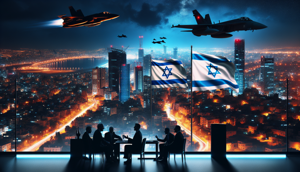 alt_text: Pemimpin negara Teluk berdiskusi tentang hubungan dengan Israel di tengah ketegangan perang.