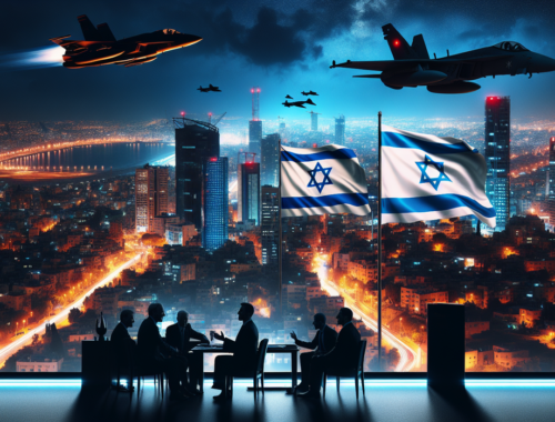 alt_text: Pemimpin negara Teluk berdiskusi tentang hubungan dengan Israel di tengah ketegangan perang.