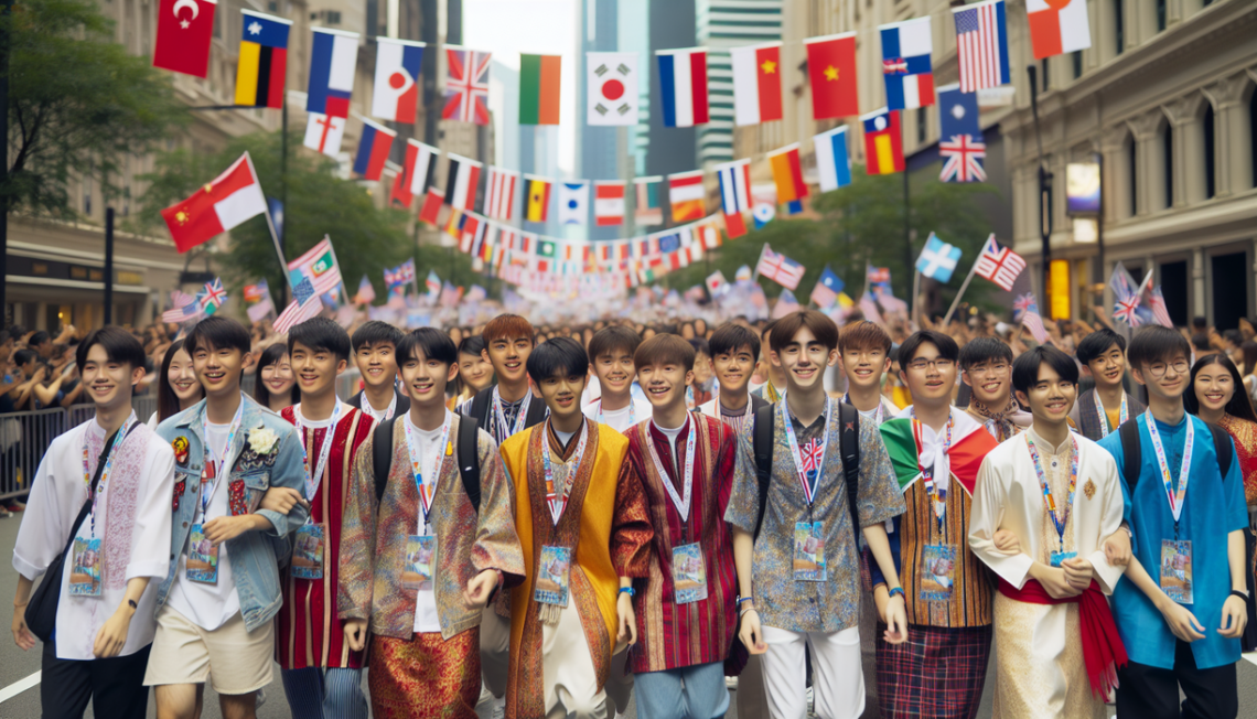 "alt_text": "Semarang Night Carnival 2026 dengan tema Geliat Budaya Global beragam kostum warna-warni."