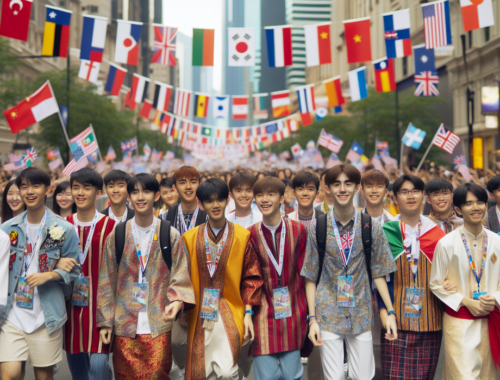 "alt_text": "Semarang Night Carnival 2026 dengan tema Geliat Budaya Global beragam kostum warna-warni."