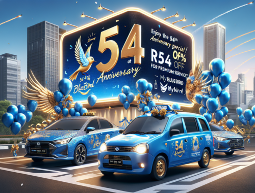 alt_text: Bluebird merayakan 54 tahun dengan diskon besar dan strategi cerdas untuk masa depan.