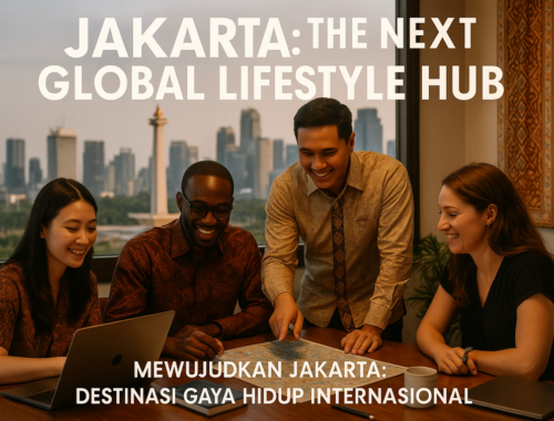 alt_text: Pemandangan futuristik Jakarta, fashion dan budaya bersatu menuju panggung lifestyle global.