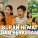 alt_text: Keluarga Jakarta berlibur hemat dengan piknik di taman kota, menikmati alam saat liburan sekolah.
