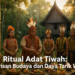 alt_text: Ritual Tiwah dipadukan dengan sorotan budaya di tengah hiruk-pikuk berita Jakarta.