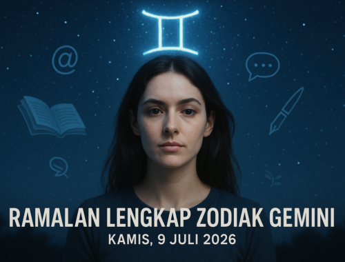 alt_text: Gemini menikmati makanan sehat, keberuntungan, 9 Juli 2026.