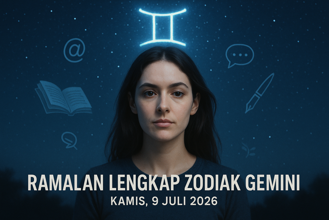 alt_text: Gemini menikmati makanan sehat, keberuntungan, 9 Juli 2026.