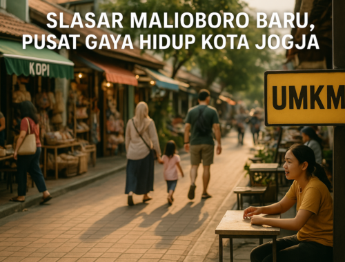 alt_text: Slasar Malioboro Baru, tempat berkumpul modern di Jogja dengan suasana khas Jawa.