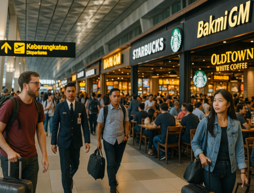 Bandara Soekarno Hatta: Menyajikan surga kuliner, nikmati cita rasa sambil menunggu penerbangan.