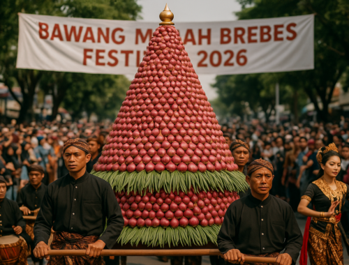Festival Bawang Merah Brebes: Tradisi unik, warga berebut bawang untuk simbol harapan dan keberuntungan.