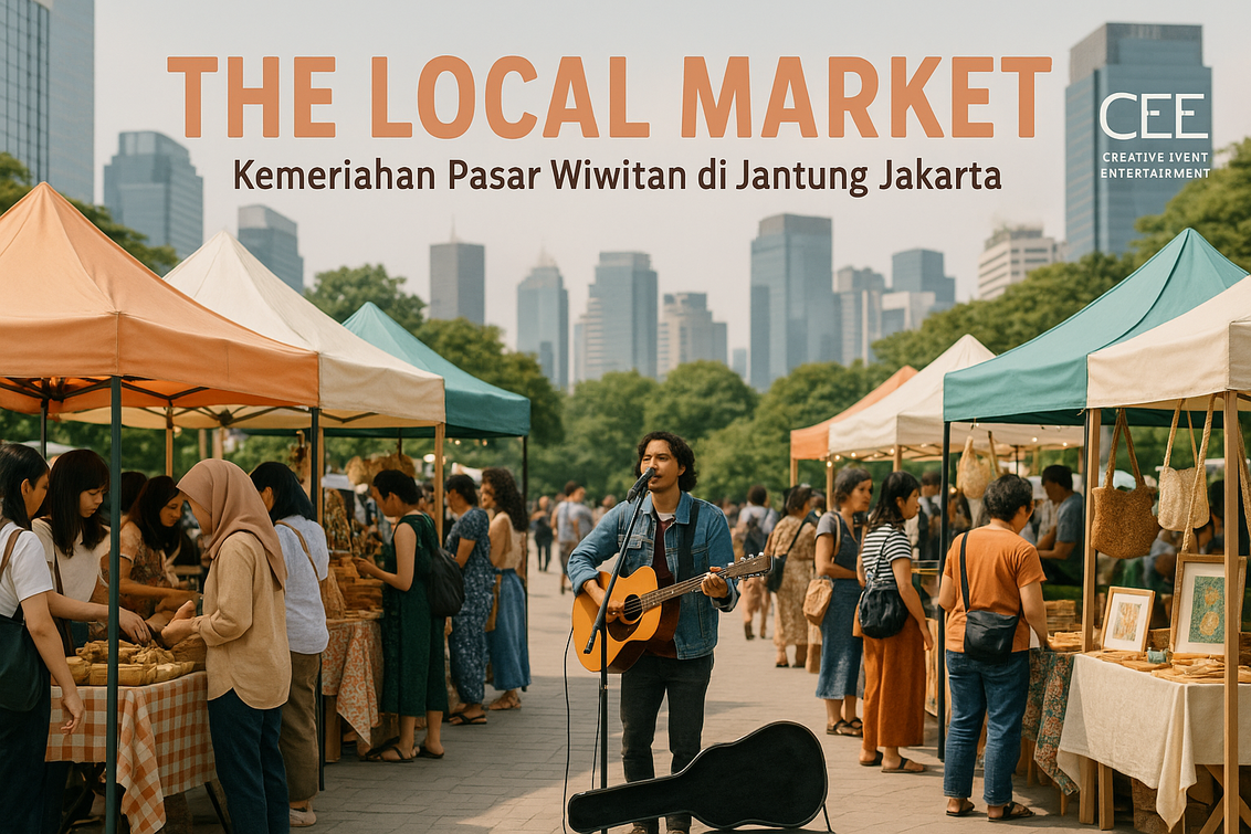 Pasar Wiwitan SCBD: Pameran produk lokal dengan panggung besar, meriah dan penuh kreativitas.